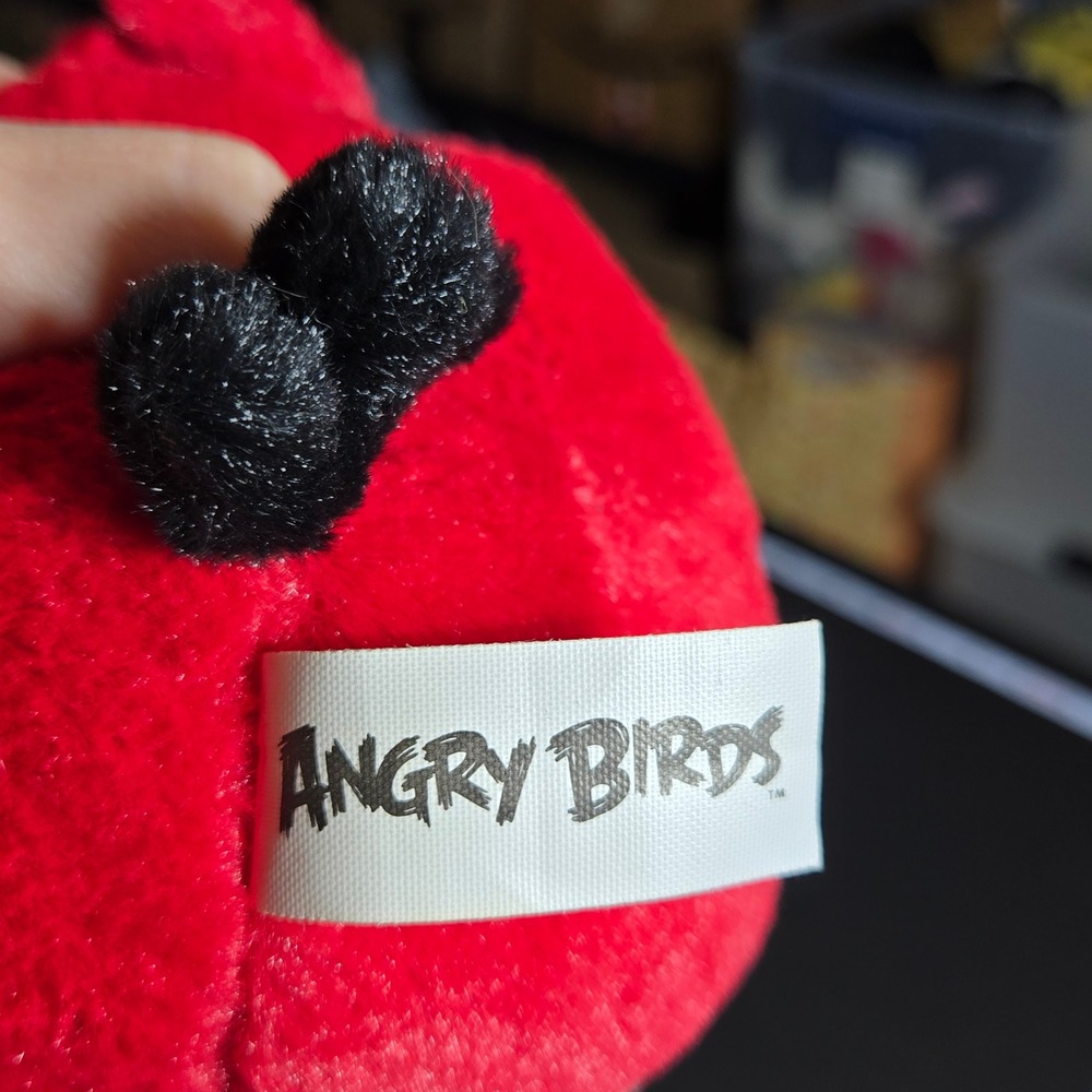 Angry Birds Red Bird 5" Plush Stuffed Animal 2010 Game Toy Plushie NO SOUND - Picture 3 of 6